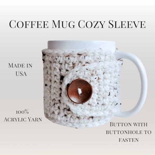 Nandy's Nook Rustic Oatmeal Mug Cozy Sleeve