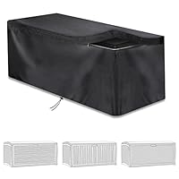 Abdeckung für Aufbewahrungsboxen, gartenbox Abdeckung, Kissenbox Abdeckung Auflagenbox Schutzhülle, Rip-Stop und witterungsbeständig, 420D Oxford Cloth Schließfachschutzhülle (160X76X71cm)