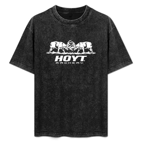 Hoyt Archery Fighting Bucks Black Mens T-Shirt Printed Tee Unisex Shirts XL Hoyt Archery Fighting Bucks Black Mens T-Shirt Printed Tee Unisex Shirts XL