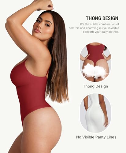 Image of FeelinGirl Shapewear Bodysuit for Women Tummy Control Body Shaper Going Out
