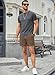 JMIERR Mens 5 Inch Shorts Summer Casual Waffle Stretch Waist Drawstring Shorts Lightweight Basketball Running SweatShorts, L,Light Brown