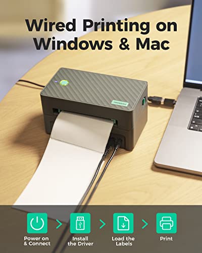 Paperang - Bluetooth & Usb Thermal Printer For Shipping Label (4 X 6 In), 203 Dpi Portable Sticker Maker, Wireless Printing From Ios & Android Phone Via App, Connect Mac & Windows Os With Usb #TOP4