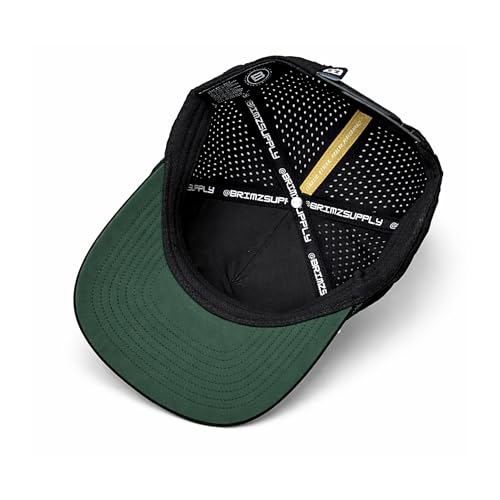 Image of BRIMZ Golf Performance Hat - Tee Holder & Magnetic Brim - Breathable Sweat & Water Resistant Golfing Snapback Cap