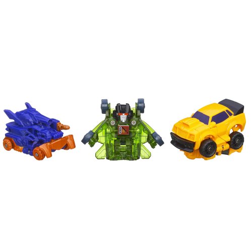 Transformers Bot Shots Battle Game - Bumblebee, Shockwave, Skyquake (3-Pack)