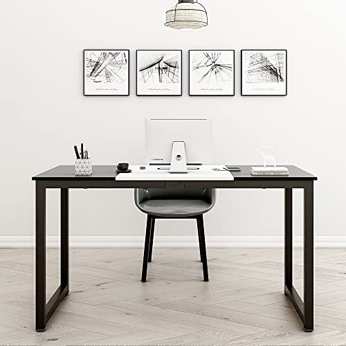 Dlandhome 55.1 Inch Computer Desk Home Office Desk Study Writing Desk Modern Simple Style Pc Table Large Desk For Home Office #TOP1