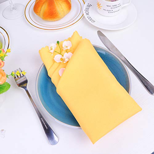 Yardwe 4 Pezzi Tovaglioli di Stoffa Tinta Unita