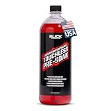 Slick Products Super Concentrated Touchless Pre-Soak, Foaming Prewash Car Soap for Foam Cannon or Foam Gun, Loosens Mud, Dirt, Bugs & Grime, Spray On & Rinse Off, 32 oz.