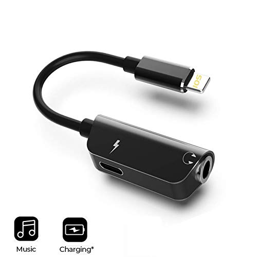 Headphones Adapter Earphones 3.5mm Audio Adapter Aux Cord Dongle Car Charger Headphone Jack