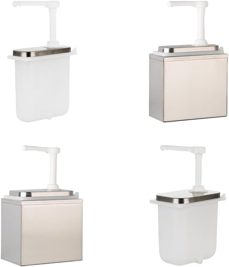 Baoblaze Sauce Condiment Pump Dispenser Soy Mustard Container Household, as described, 1L A