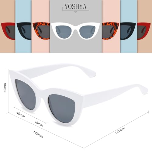 Image of Retro Vintage Narrow Cat Eye Sunglasses for Women Clout Goggles Plastic Frame