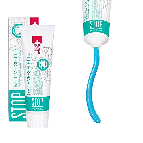 edel+white stop Sensitive tandgel, 75 ml, effectieve tandreiniging tegen cariës, tandpasta zonder parabenen, uitgebreide 12 uur bescherming voor de tanden