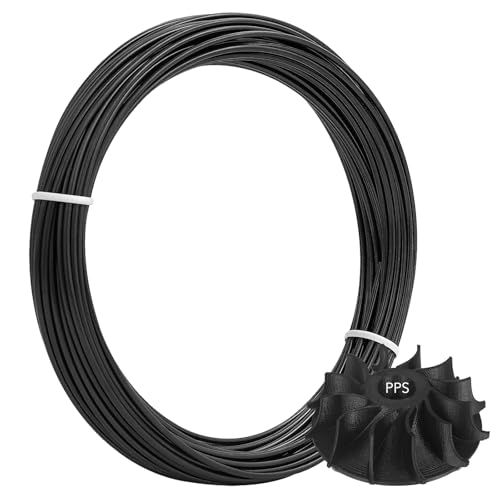 Image of 3D Printer Filament PPS Filament Toughened and Modified 1kg 2.2lbs, 1.75mm Engineering Chemically Resistant Thermoplastics with PC Spool, 3D Printing Filament High Melting Point Up to 300C (50g)