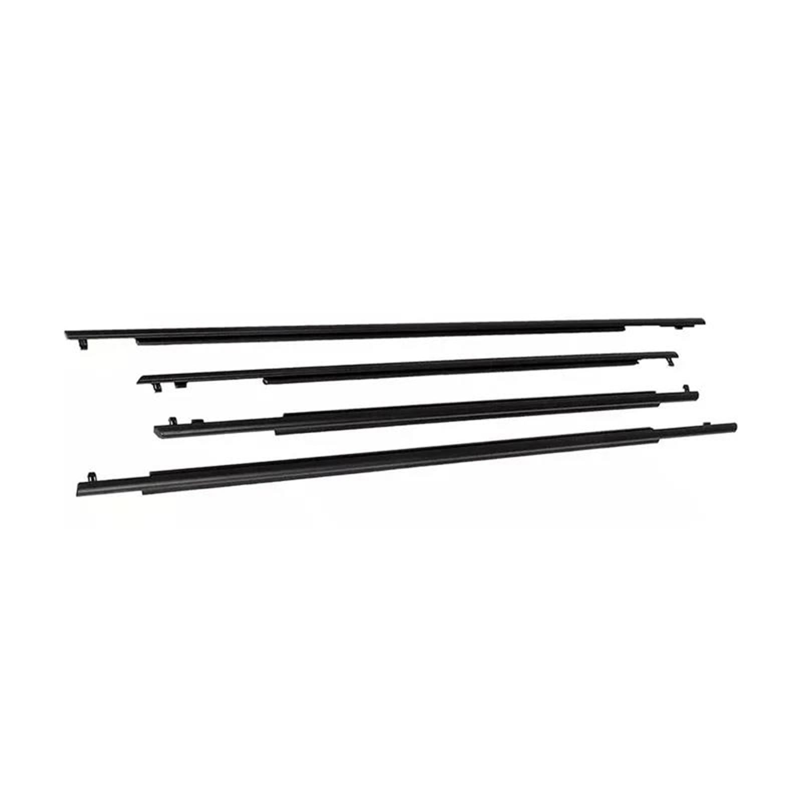 Trfbd One Color Window Moulding Trim For Toyota For Prius 2010-2015 4Pcs Weatherstrip Seal Side Door Glass Rubber Belt 75720-47021 Rubber