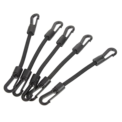 ifundom 5Pcs Multi Function Elastic Hook Ropes Durable Tie Down Straps for Camping Kayaking and Outdoor Activities High Elasticity Strong Tensile Strength Weather Resistant