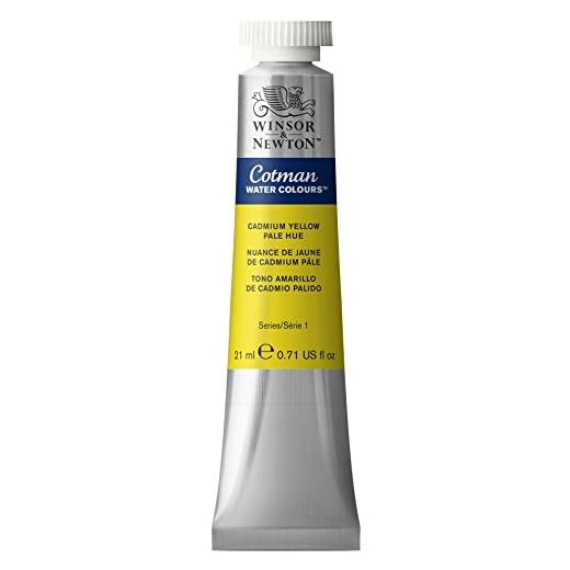 Winsor & Newton Cotman - Tubo Acuarela, 21 Ml, Tono Amarillo De Cadmio