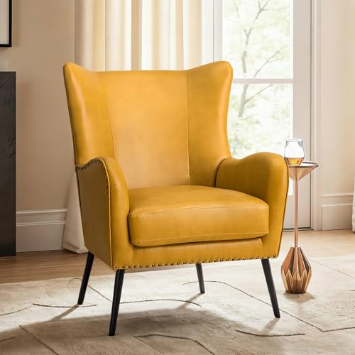 Sillón Plegable Amarillo con Piel Sintética miniatura 1