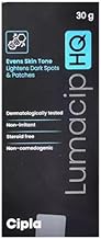 Cipla Lumacip HQ Depigmenting Complex Cream for Evens Skin Tone Lightens Dark Spots and Patches - 30G