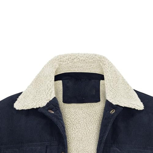 Chaqueta para hombre con cuello de piel y bolsillos miniatura 2