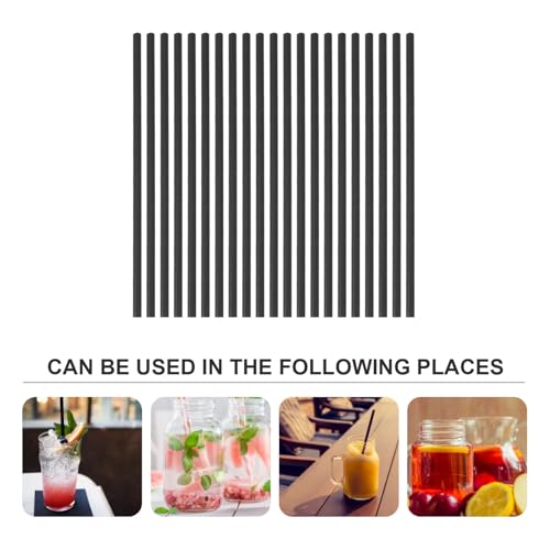 Pitillos de papel desechables negros 200 pcs miniatura 7