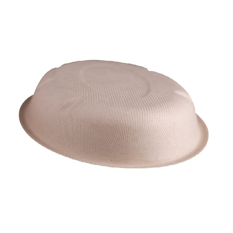 Vaschetta Ovale in Polpa di cellulosa Compostabile con Coperchio in rPET 100% Riciclato - Contenitori asporto in Bagassa Rigido e Resistente con Coperchio ermetico (100)