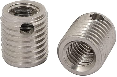 XYWHPGV 2Pcs M8 Inner Thread 15mm Length Stainless Steel Self Tapping Thread Insert(d6e3b 55e62 6ee9f 22305 75d4a 768ec
