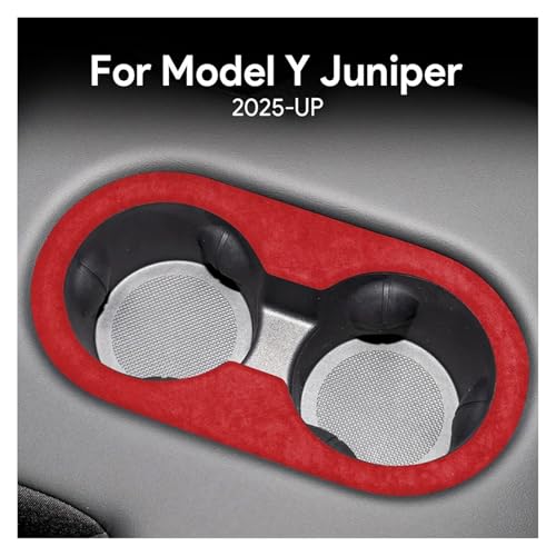 Porte-gobelet Tesla Model Y Juniper 2025 en daim italien