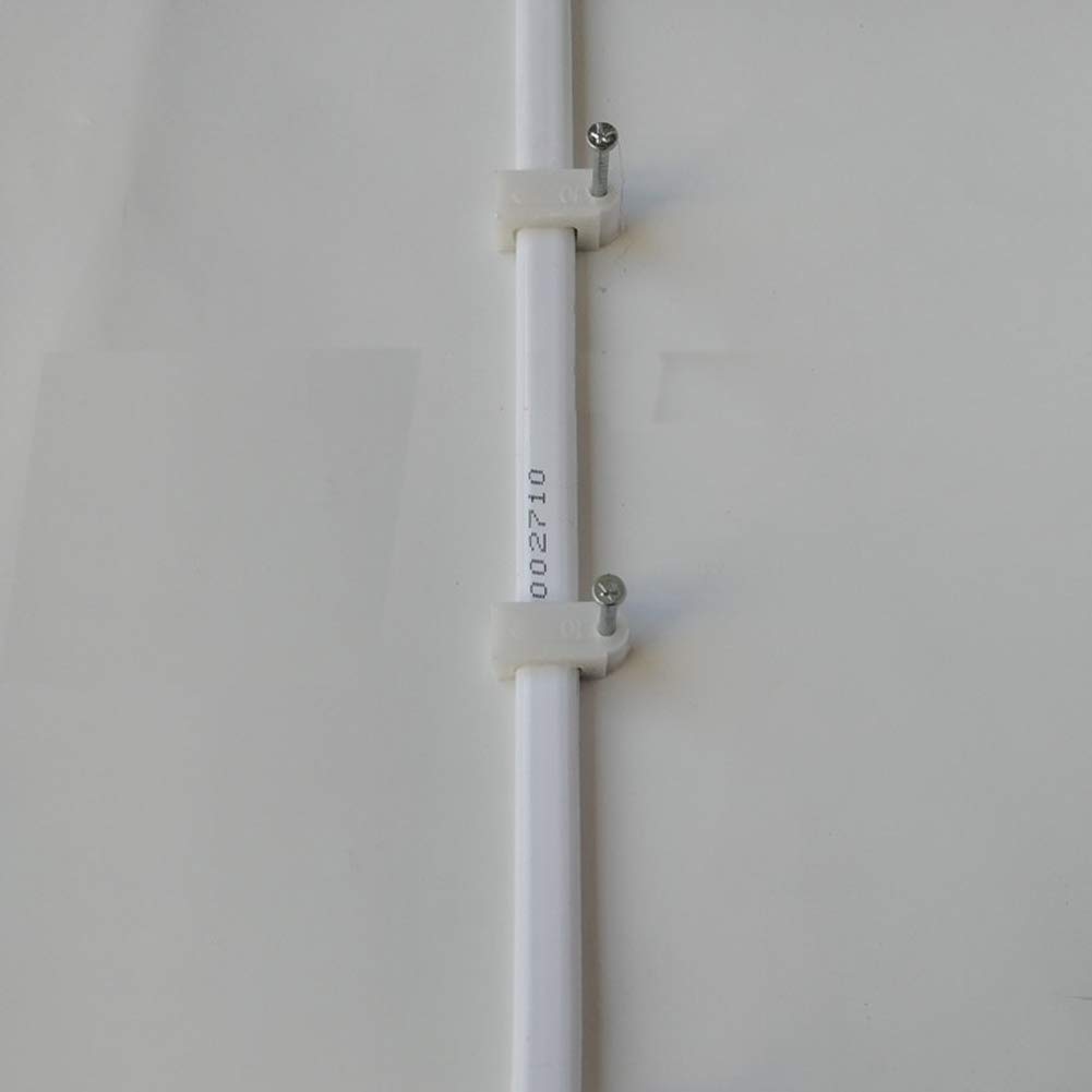 Lot De 200 Serre-câbles De 8 Mm, Pinces à Clous, Rondes, Clips De Câble Ronds, Clips De Câble Avec Clous De Fixation, Clips Ronds à Clouer Pour Câbles Ethernet, Câbles Téléfoon