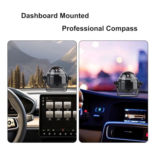 Car Compass para tablero, navegación marina para barcos y navíos, para profesionales y excursionistas serios miniatura 6