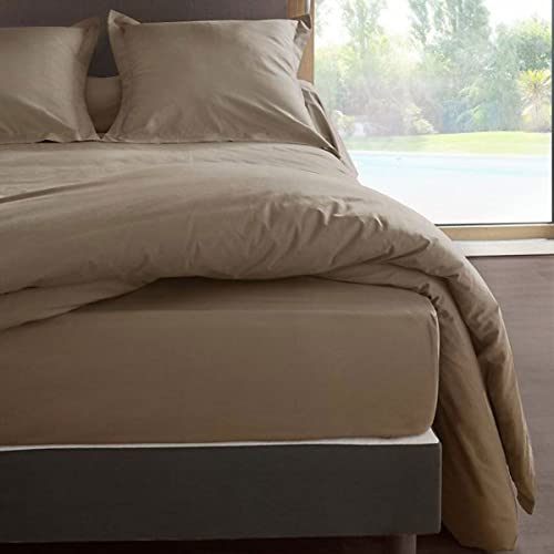 Drap housse percale Méline 2 en coton peigné haut de gamme