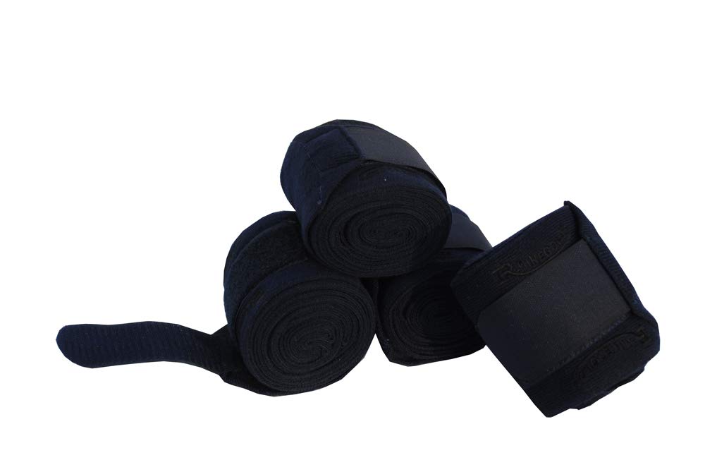Rhinegold Knitted Travel/Stable Bandages, Navy