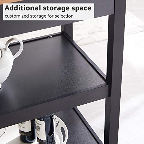 image for Smile Back Kitchen Island with Wheel, 40’’ x 20’’ Kitchen Isla