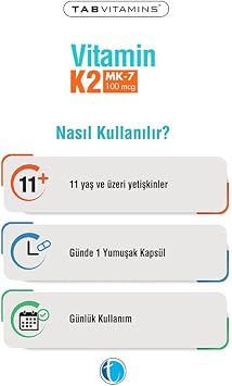 Tabvitamins Vitamin K2 60 Yumuşak Kapsül