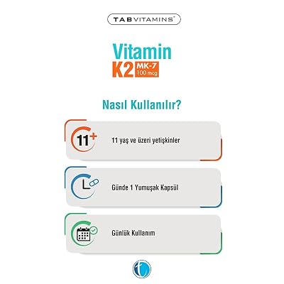 Tabvitamins Vitamin K2 60 Yumuşak Kapsül