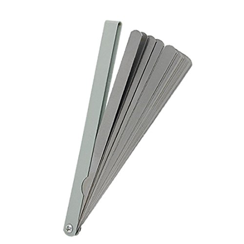 Aexit Calibrador 8" Medidor de Espesores y Medición de Longitud 0.02-1mm Métrico Juego de Calibradores de Espesores miniatura 1