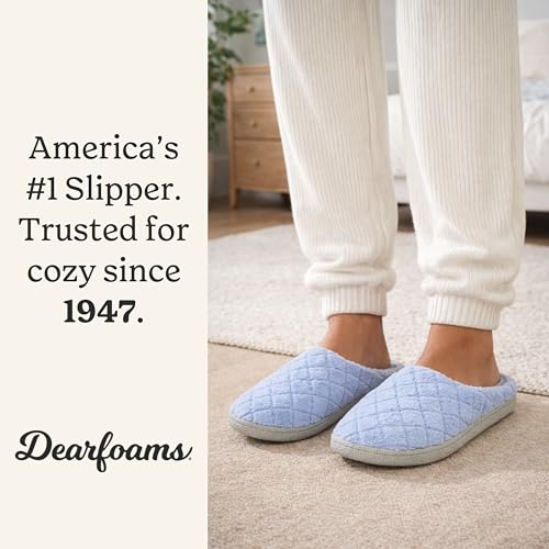 Image of Leslie Terry Clog House Shoes with Memory Foam, Indoor Slippers with Wide Widths