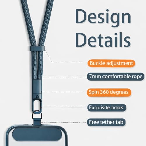 Image of AccuPrints Sumiko Phone Wrist Strap Lanyard - Anti-Theft Hand Strap with 360 Rotating Hook, Universal Wrist Lanyard for iPhone, Camera & Phone Case, Durable Adjustable Chain for Travel & Daily Use