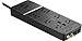 Rocketfish 8-Outlet/2-USB Wall Tap Surge Protector Strip - Compact Multi-Outlet Power Strip with USB Ports - Surge Protection Power Strip with Noise Filter & Universal Compatibility