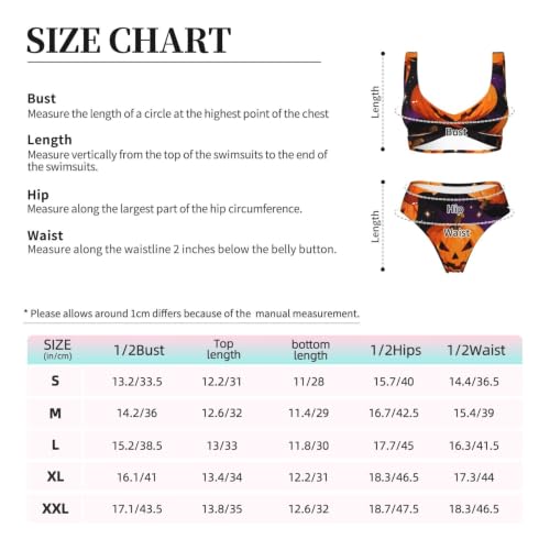 Maillot de bain deux pièces push-up femme Lantern à triangle réglable et coussinet amovible