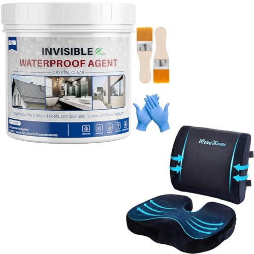Coccyx Seat Cushion and Lumbar Waterproof Coating 20oz