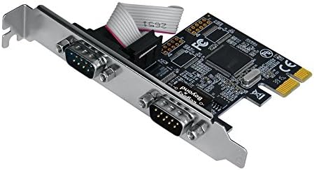 SIIG Legacy and Beyond Series 2 Port (Dual) Serial / RS-232 PCIe Card with 16C550 UART