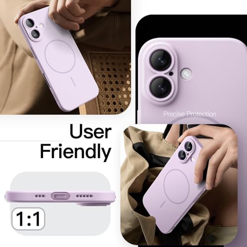 Image of JETech Magnetic Slim Case for iPhone 17 6.3-Inch, Compatible with MagSafe, Ultra-Thin Lightweight Minimalist Phone Cover with Matte Finish and Full Camera Lens Protection (Lavender)