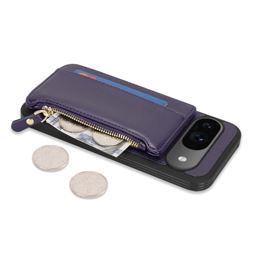Image of Cavor for Google Pixel 9 /9 Pro Case Wallet with Card Holder, Purple