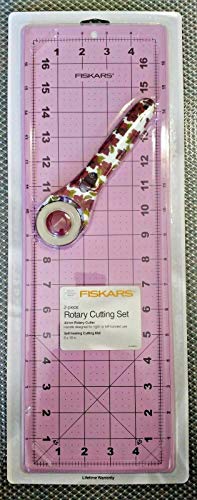 Fiskars 195222 2 Piece Rotary Cutting Set 6" x 18" Cutting Mat 45mm Rotary Cutter