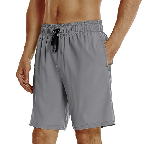 Image of HOdo Mens Swim Trunks with Mesh Liner 9 inch Quick Dry Swim Shorts Bathing Suits for Men Swimwear Board Shorts wiht Pockets