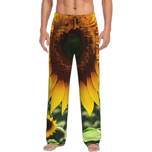 Pantalon de pyjama homme tournesol contre la chaleur nocturne