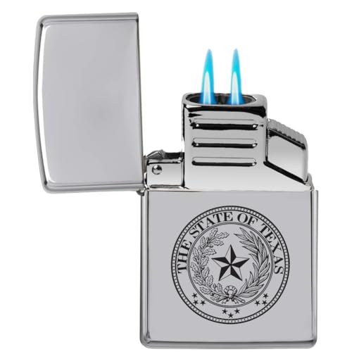 Encendedor de Mecha Dual Flame Texas State Seal miniatura 1