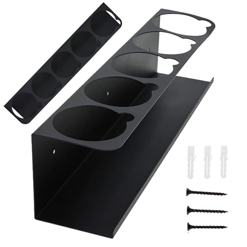 Opilroyn Soporte Para Latas De Spray,Organizador De Pistolas Para Pared - Portatubos de Calafateo con Compartimento para Taller y Garaje
