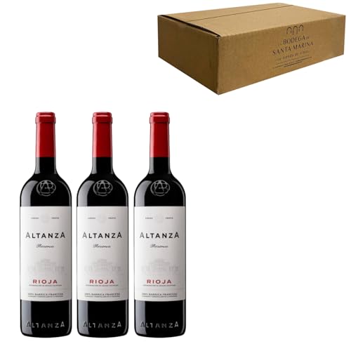 Altanza Reserva - Ideal para Maridar con Carne y Comida Mediterránea - Pack 3 Botellas 75cl