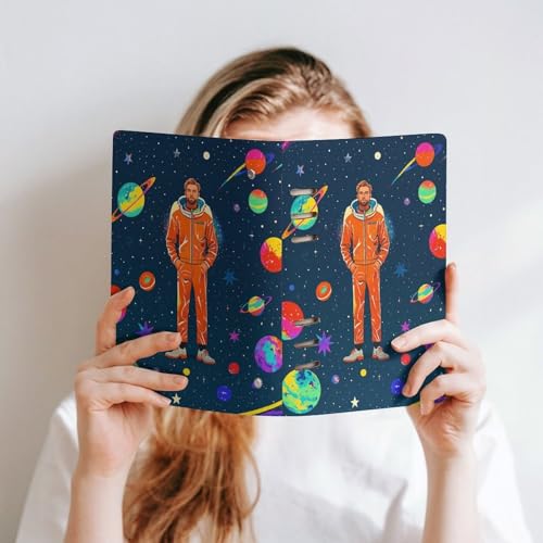 Carnet de notes cadeau idéal motif espace et feuilles rechargeables - 6