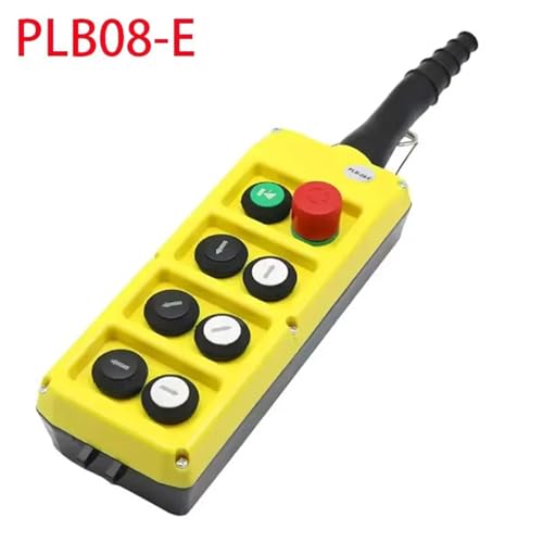 Caja de botón industrial PLB08-E con e-stop de metal para maquinaria 2